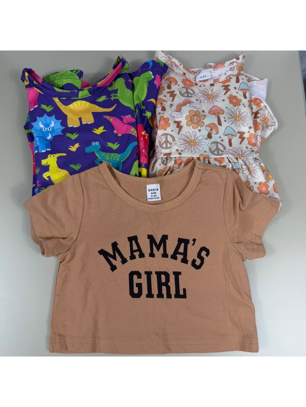 SHEIN & No Brand Girls 3-4Y Dress & Top Lot